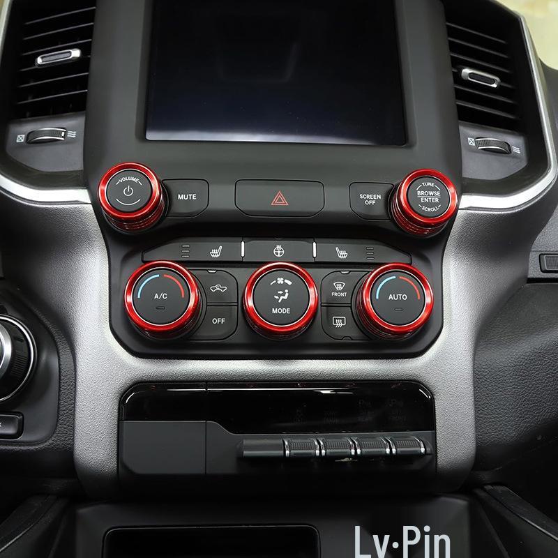 19-22 Dodge Ram Audio & AC Knob Decorative Ring