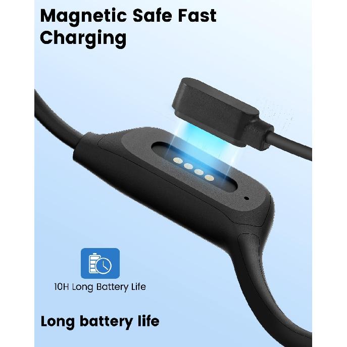 Swimming Headphones - IPX8 Waterproof, Bone Conduction, Wireless Bluetooth 5.3, MP3 Dual Mode, Stores 2500+ Songs, Underwater High Sound Quality