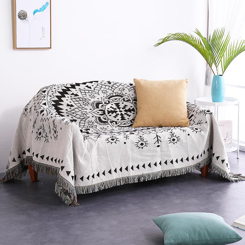 Double Side Boho Plaid Decorative Blankets For Bed Sofa Cover Camping Picnic Blanket Mat Tapestry Chair Couch Slipcover Blanket