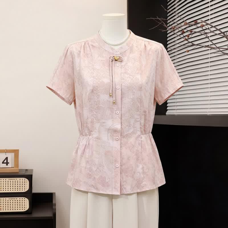 Yuzhaolin Women s New Chinese Style Summer Shirt 2XL