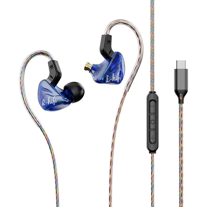 HiFi Sounds Type C 3.5mm Wired Earphones In Ear Monitor Earbuds Noise Reduction Headphones Gamer Headsets for Samsung OPPO VIVO Xiaomi Huawei