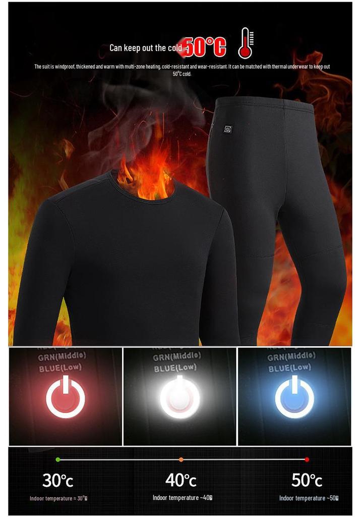 Smart Heated Graphene Underwear Set - Full Body Warmth