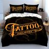Tattoo Design Three-Piece Set Multiple Sizes Kid'S And Adults' Bedroom Exquisite 3Pc Bedding Set, Gift