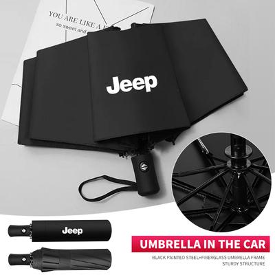 Car Logo Automatic Parasol Sunshade For Renegade Compass Grand Cherokee Patriot Liberty Wrangler Rubicon Accessories