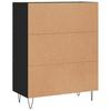 Sideboard Black 69.5 x 34 x 90 cm Particleboard