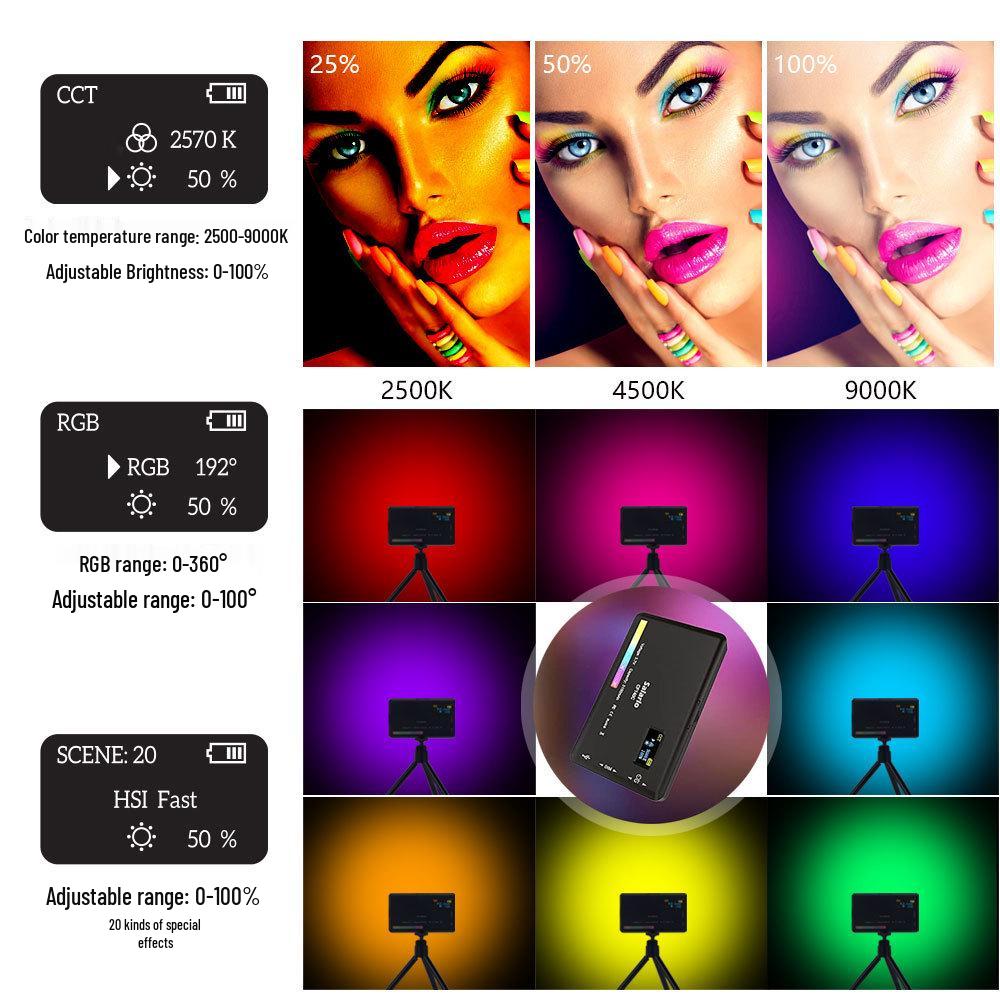 Portable RGB LED Light for Photography & Vlogging