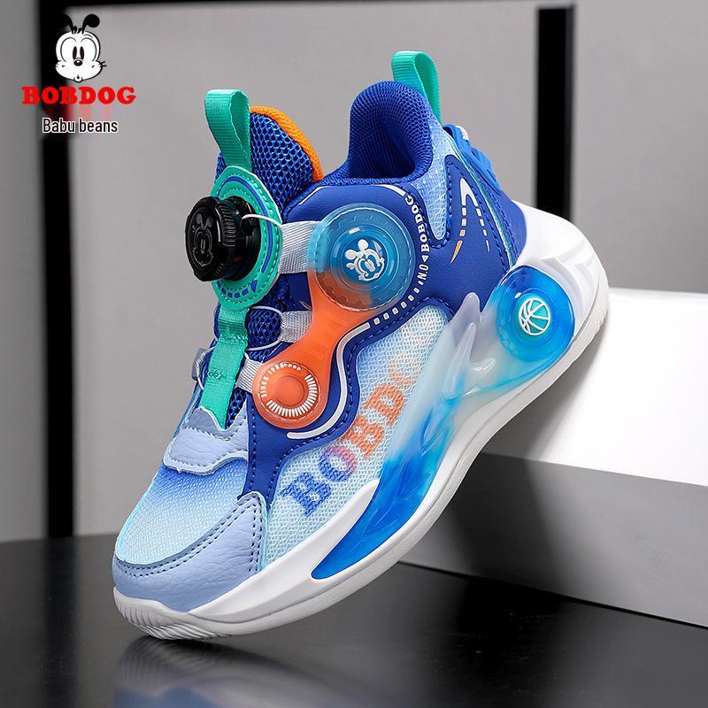 Bobodou Kids' Waterproof Non-Slip Leather Basketball Shoes for Boys, Autumn/Winter 2025