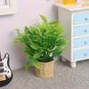 1pc Artificial Tiny Greenery Ornament Mini Potted Plant Mini Model Dollhouse Accessories