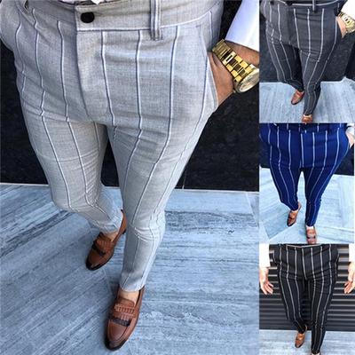 business casual striped pants