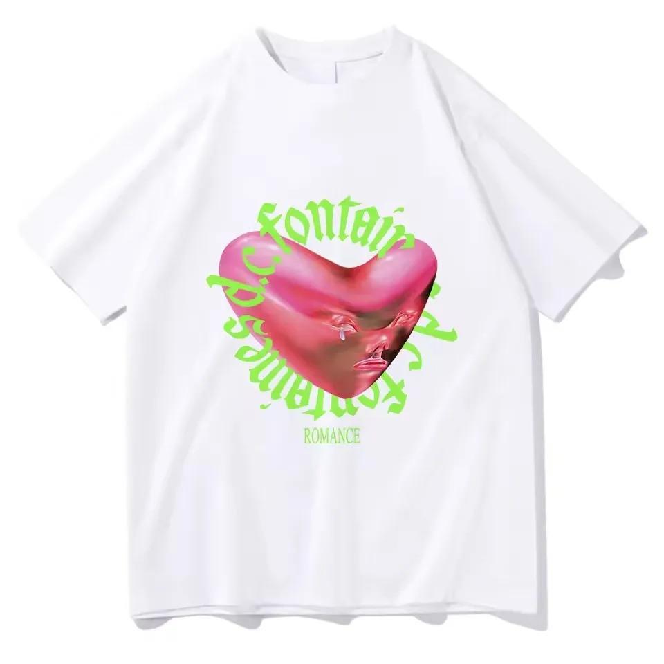 Fontaines D.C.. Romantika Pánské Oblečení Tričko Homme Nové v Top & Tees krátký rukáv Kulatý výstřih Potisk Pulovr Tričko