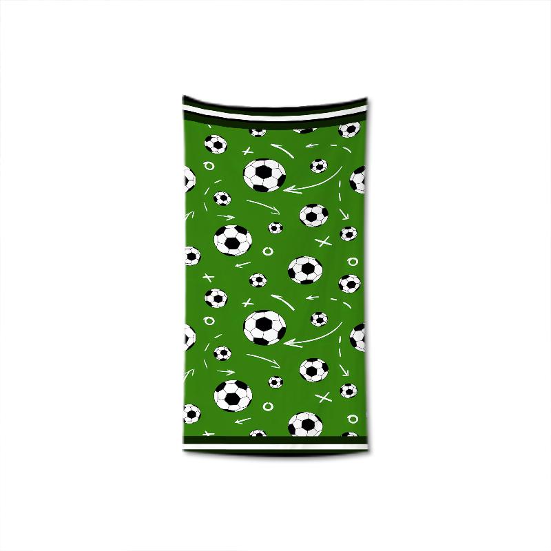 New Football Beach Towel Soccer Themed Microfiber Bath Towel for Adults Seaside Quick Dry Towel
