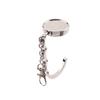 Simple Round Metal Folding Bag Hook Holder Portable Handbag Hooks Keychain Table Side Hangers Multipurpose Non-Slip Hook