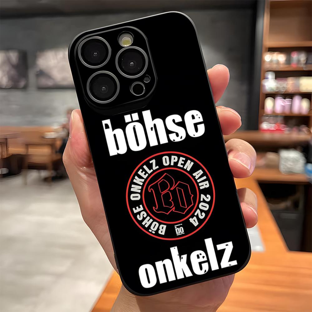 B-Bohse O-Onkelz Band Phone Case For IPhone 17 Pro Max 15 Pro 16 14 Plus 12 13 Mini 11 Pro Shockproof Soft Cover