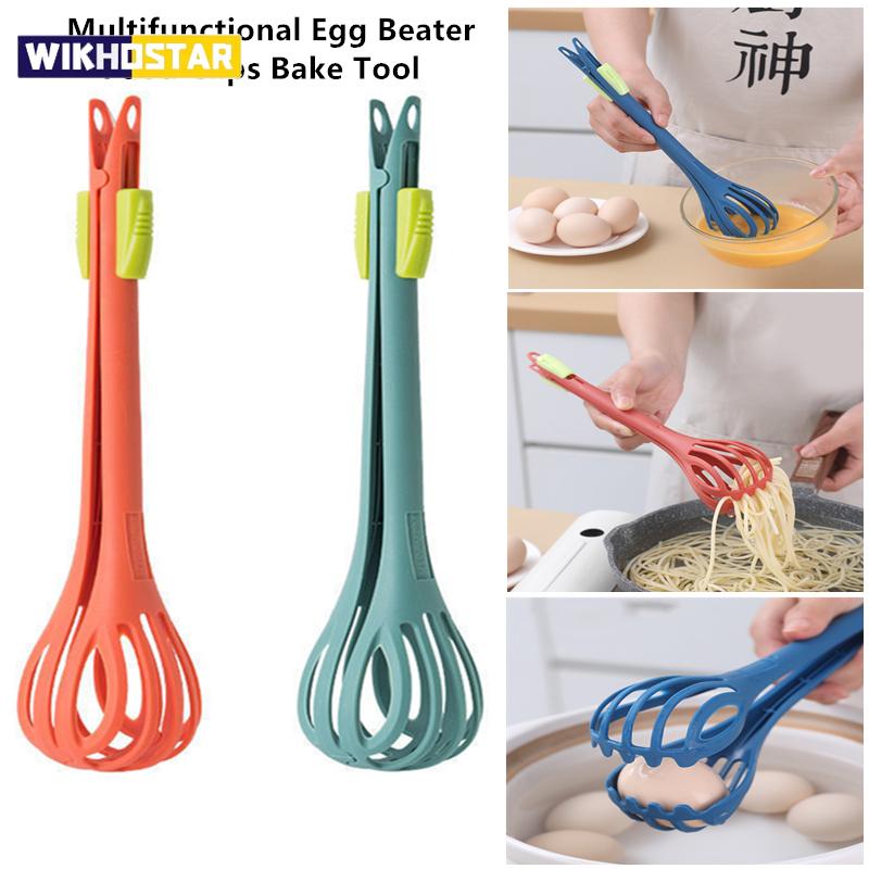 

Багатофункціональний збивач для яєць Збивайте молоко Щипці для макаронних виробів Затискачі для їжі Міксер Ручна мішалка Кухонний інструмент для випічки крему Кухонні аксесуари чорний