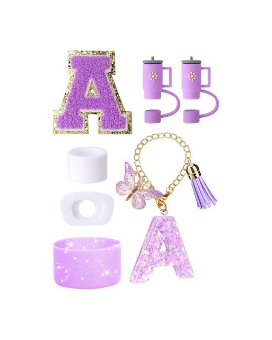 7Pcs Cup Accessories Set for 30/40oz Tumbler Silicone Straw Lid Spill-Proof Stoppers Handle