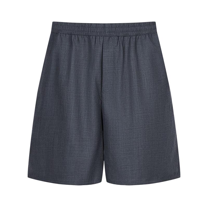 LESS 2025 Autumn Merino Wool Straight-Leg Casual Shorts L