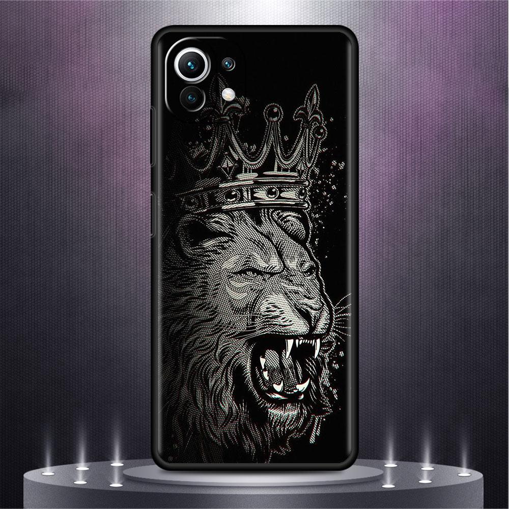 Case For Xiaomi Mi Poco X3 NFC M4 F3 C40 11 11T 10T Pro 12 9T 9 10 Lite Back Soft Phone Cover Lion Wolf