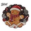 Tapis décoratif d'isolation thermique Rond Set de table de Noël 14 pouces Motif festif Antidérapant Protecteur de table Couvercle de table anti-brûlure Endroit pour manger