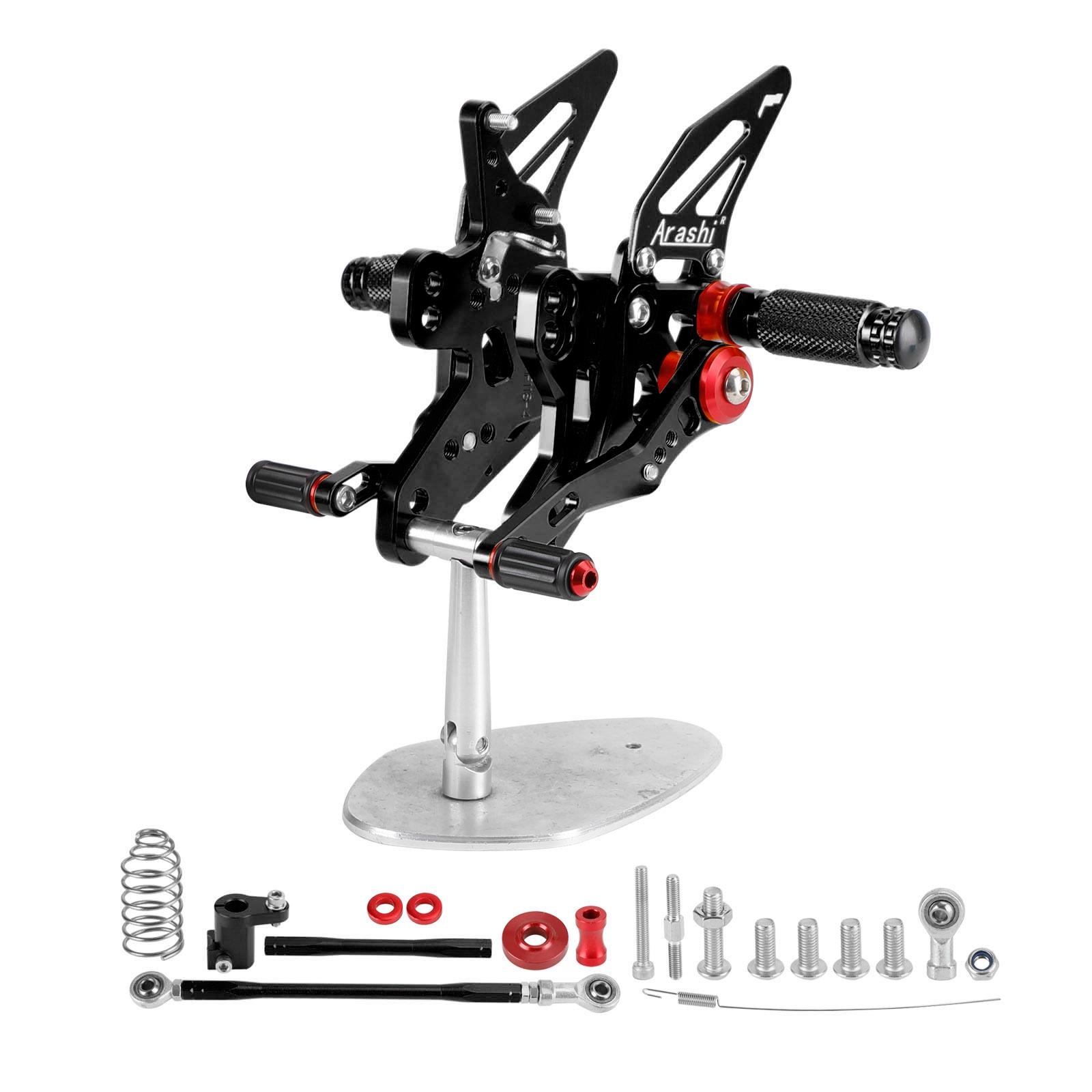 

Aluminum Rear Sets Footpegs Footrest For Honda CBR650R CB650R 2019-2023 чёрный