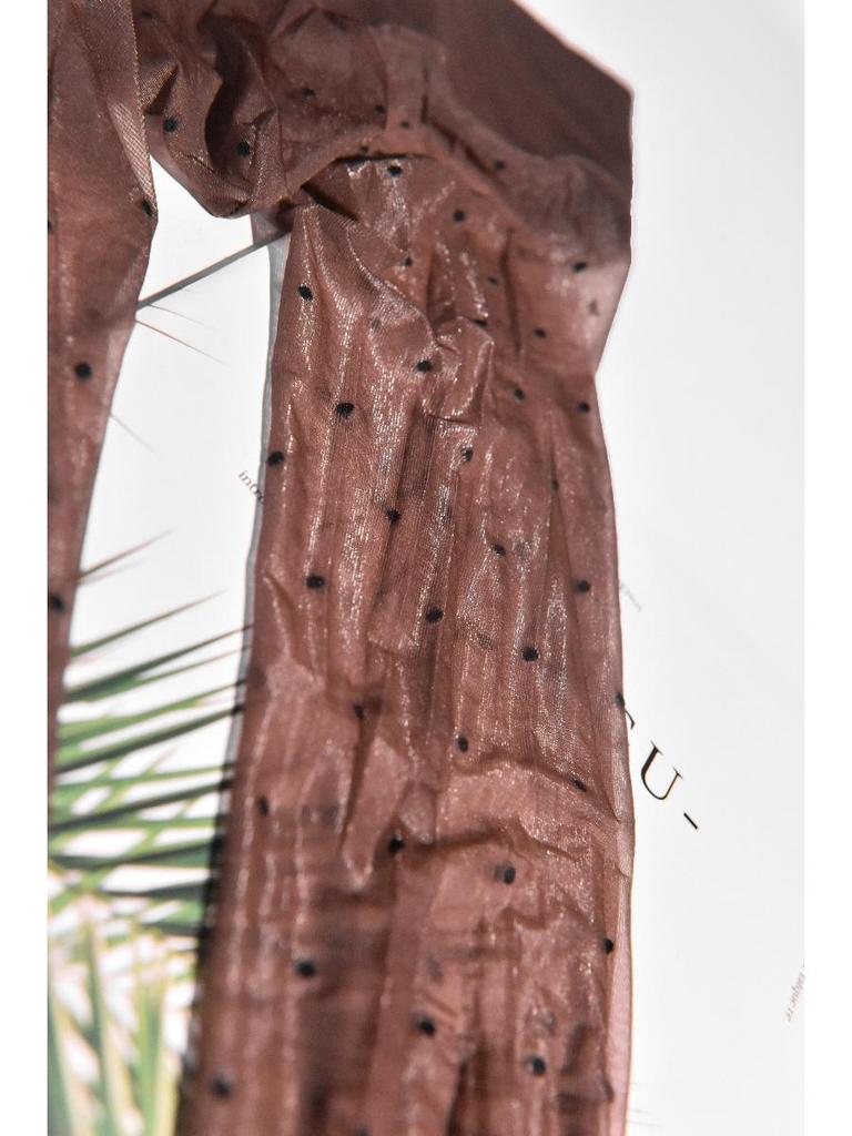 Men's Silky Shiny Ultra-Thin Pantyhose - Seamless Pearlescent Polka Dot Stockings with 360° Glitter