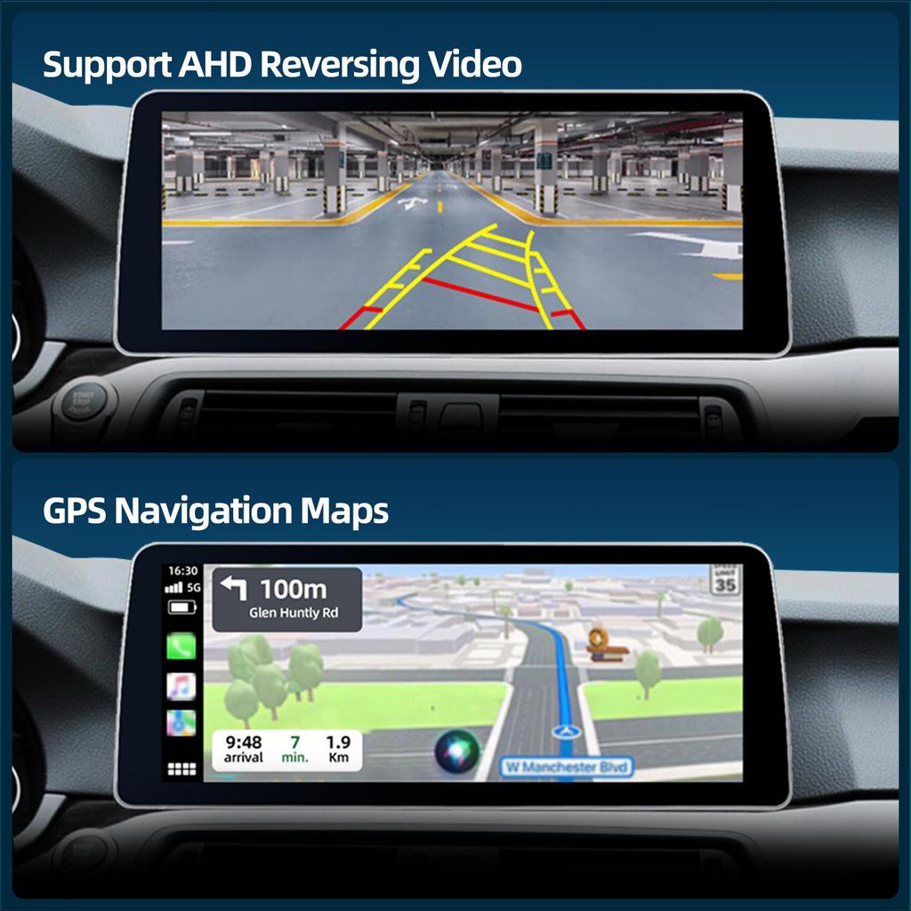 12.3-Inch BMW 5 Series F10/F11 Central Control Screen with Wireless CarPlay & Navigation