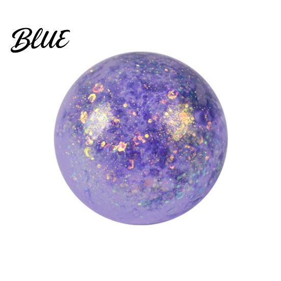 Slow Rebound Stress Ball 1/4Pcs Glitter Relief Toy Transparent Multicolor Squeeze Sugar Portable Travel Home Office Anxiety Relieving Fidget