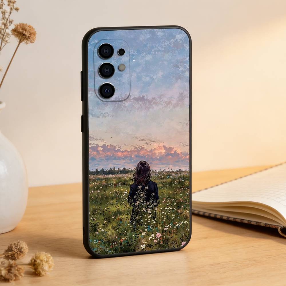 

Oil Painting Series Phone Case Black Silicone Soft For Samsung S25,S24,S21,S22,S23,S30,Ultra,S20,Plus,Fe,Lite Samsung S30Ultra5G