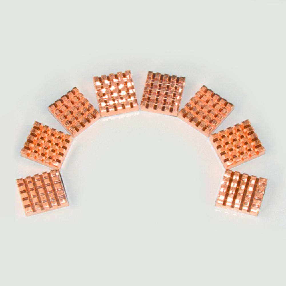 8Pcs Pure Copper Laptop Notebook Cooler Heat Sink Memory IC Chipset Radiator Mini Laptop Graphics Card Computer