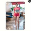 Retro Metal Tin Sign for Women X Elegant Lady Wall Decor Heavy Iron Vintage Plaque for Home Cafe Bar Man Cave
