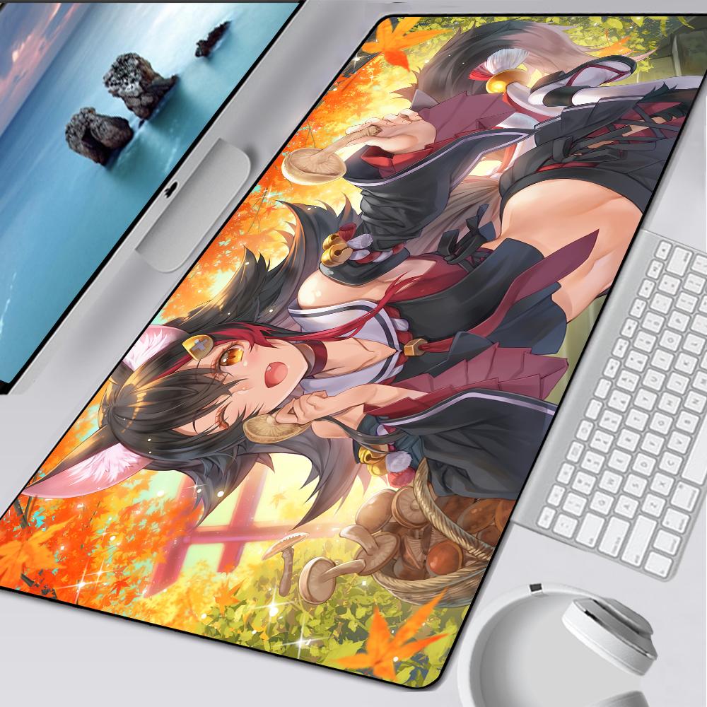 Ookami Mio Hololive Large Gaming Mouse Pad Computer Mousepad Pc Gamer Mouse Mat Xxl Laptop Mouse Carpet Keyboard Mat Desk Pad