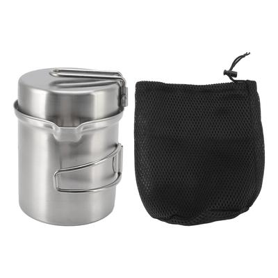 Outdoor Holzofen Kochtopfset Edelstahl Tragbar Winddicht Topfset Wandern Camping