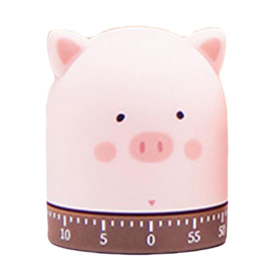 Mechanischer Cartoon-Timer, bezauberndes Aussehen, kompakt, keine Batterie erforderlich, einfache Bedienung, manueller Countdown-Timer