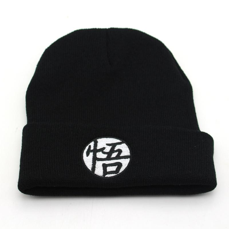 

Stylish Knitted Beanie Cap Goku Turtle Master Insulated Warm Hat For Autumn Black WU