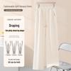 Baleno Women's High Waist Drawstring Cotton Blend Long Pants