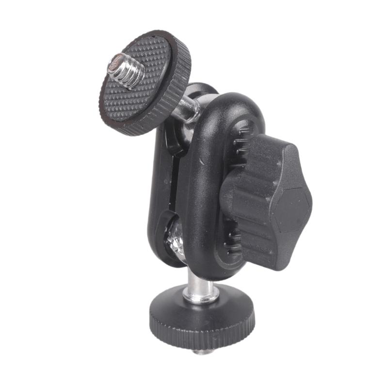 2Pieces Ballhead Clamp Clip Flexible Magical Arms with 1/4inch Male Thread Adapter for Camera Monitor Light Stand
