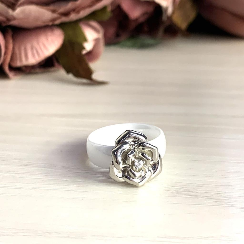 Silberring mit Keramik, Gewicht des Artikels 6,17 g (1734452)