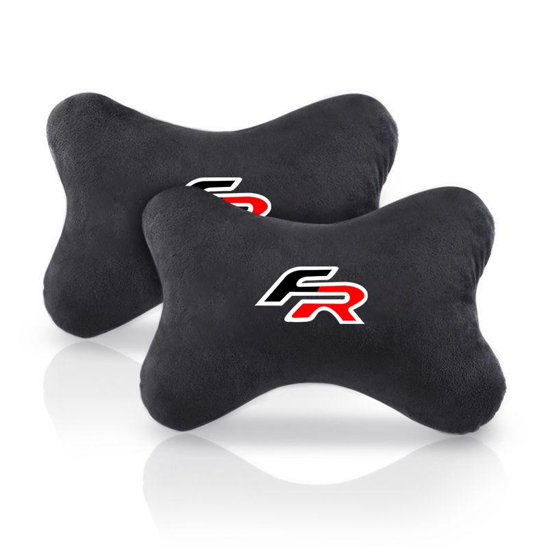 Rldf3 Car Seat Belt Protection Shoulder Pads Headrest Neck Pillow For Seat Leon FR Ibiza Tarraco Arona Ateca Alhambra Auto Accessories