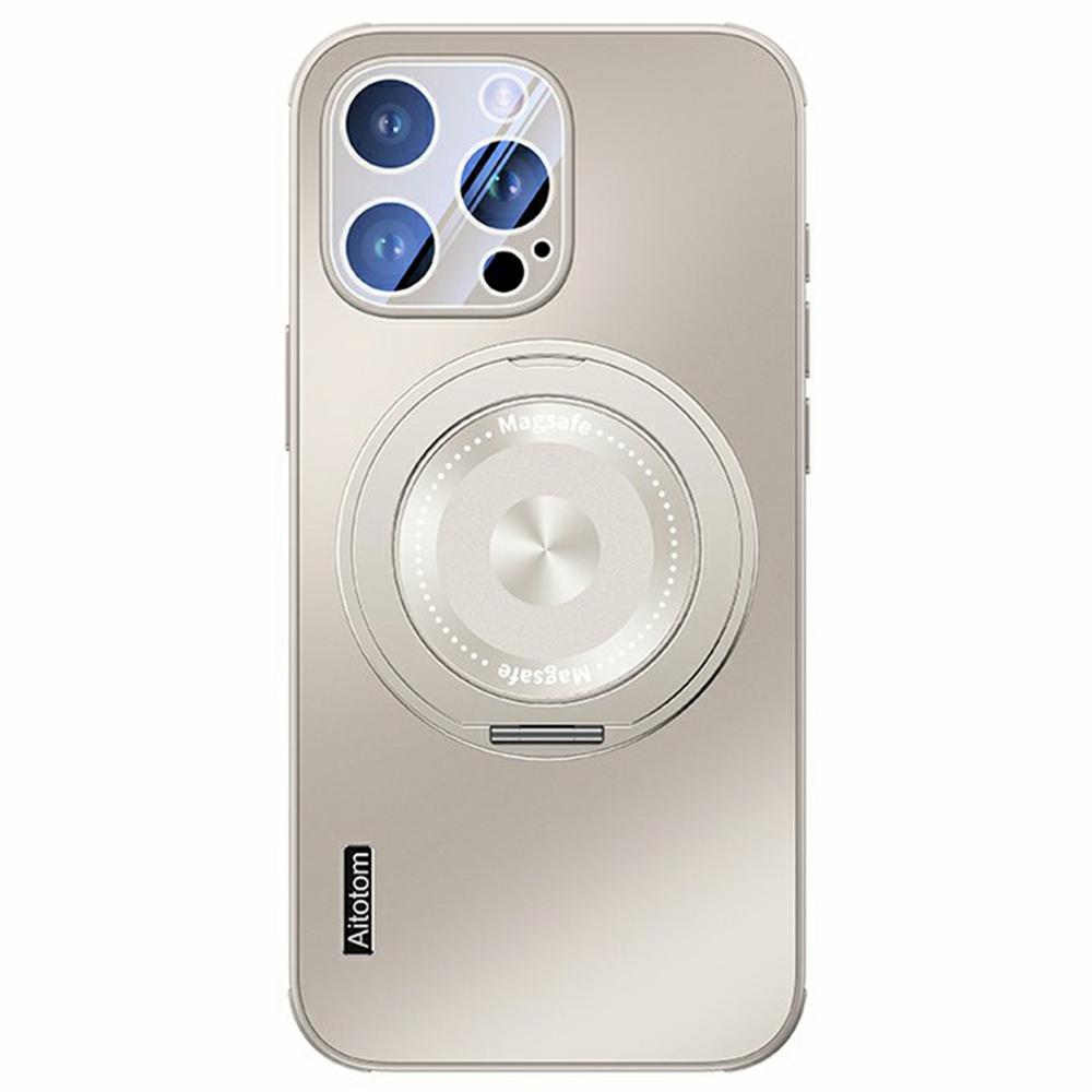 For iPhone 14 Pro Case Compatible with MagSafe Kickstand TPU+PC Heat Dissipation Phone Cover