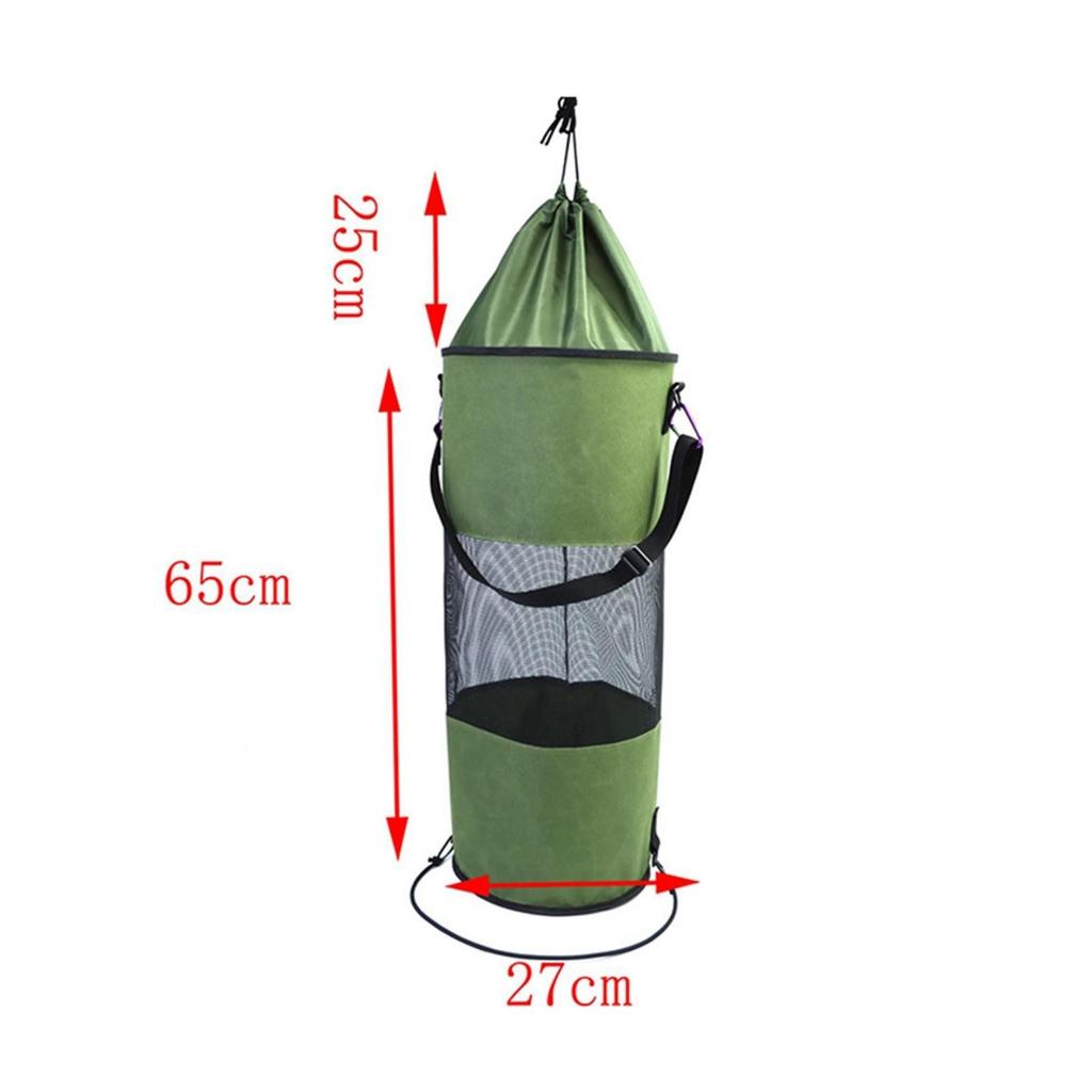 Marine Trash Bag Mesh Boat Garbage Drawstring Hanging Holder for