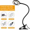 48 LED USB Book Light Clip Desk Lamp Reading Light with 3 Color Mode 10 Brightness Dimmer 360° Flexible Gooseneck Bed Night Lamp