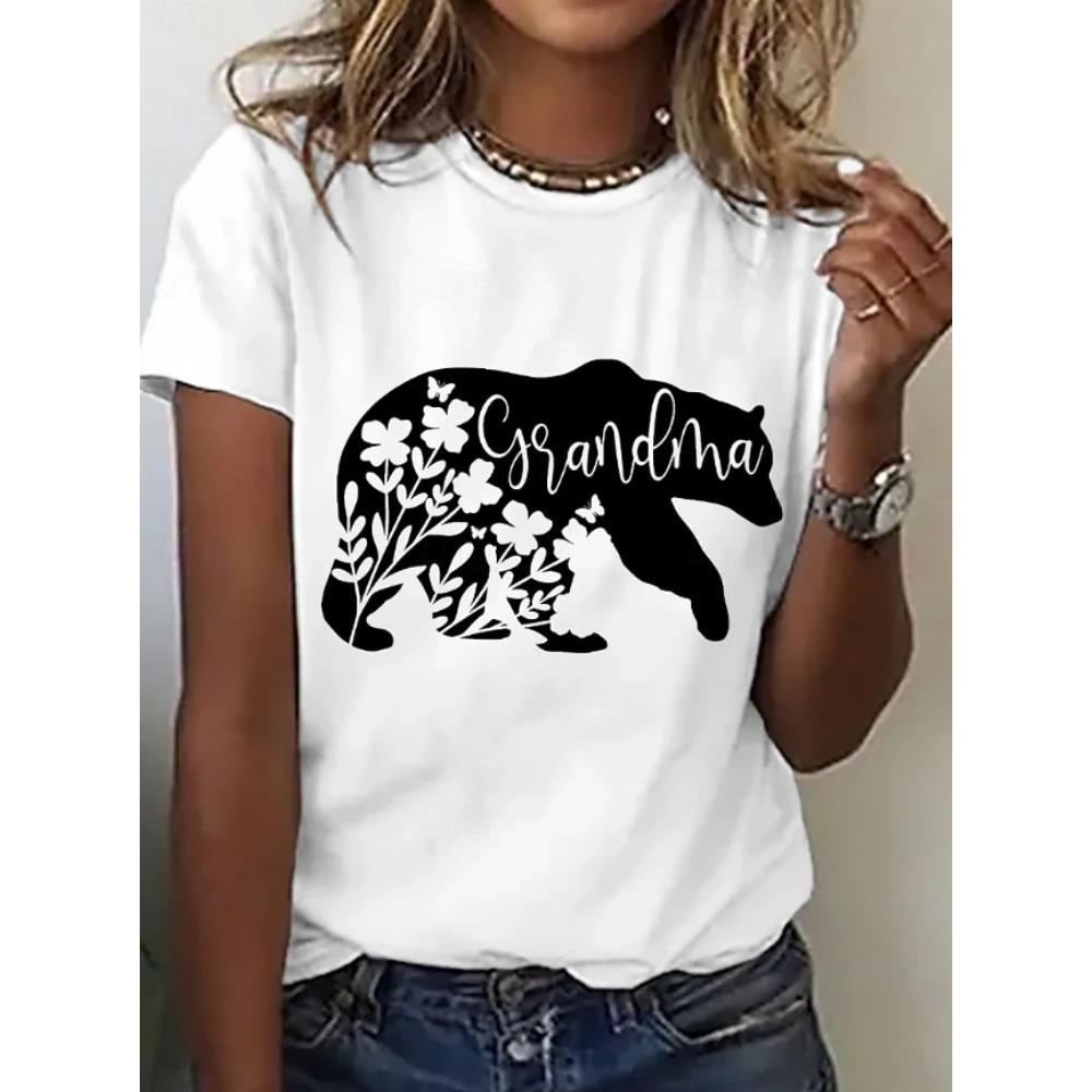 Fashion Women Retro Creative Dog Pattern Print T Shirt Funny Casual O-neck Short Sleeves T-shirt Summer Female Tee Shirt