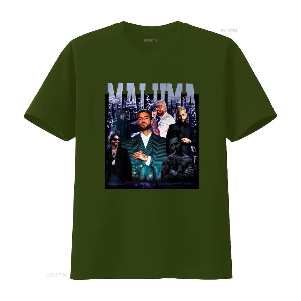 Maluma T Shirt Vintage Fan s Music Star Print vintage Washed Breathable Comfortable Casual Stylish designer clothes fashion