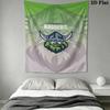 Canberra Raiders Wall Tapestry Aesthetic Wall Hanging Printed Fabric Blanket Decorative Tapestries for Bedroom Living Room Home Decor