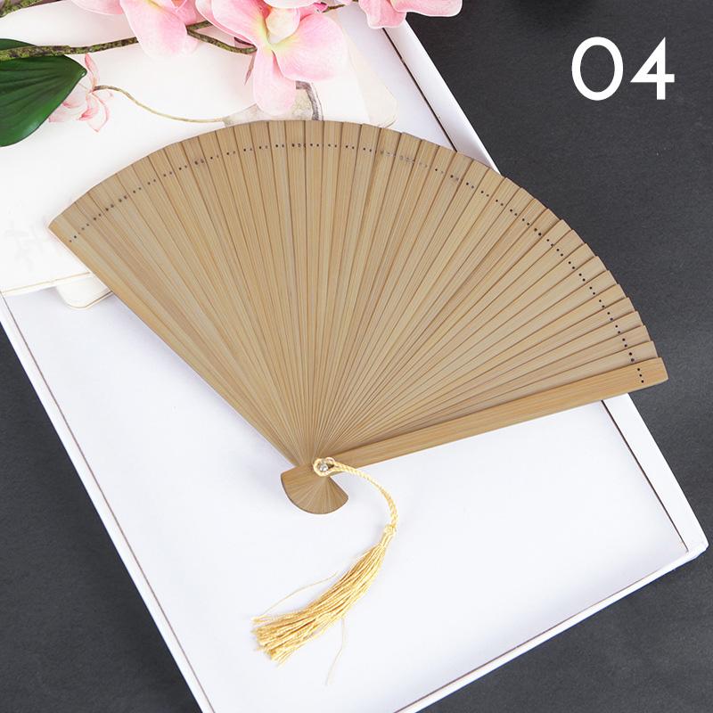 Classical Chinese Style Bamboo Fan Portable Folding Hand Fan Dancing Performance Decor Tassel Vintage Fan Art Craft