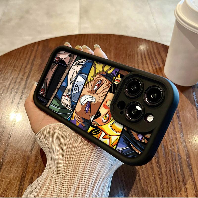 Cartoon Naruto Printed Fashion Case Flexible Soft Silicone TPU Shell Full Back Cover for iPhone Samsung