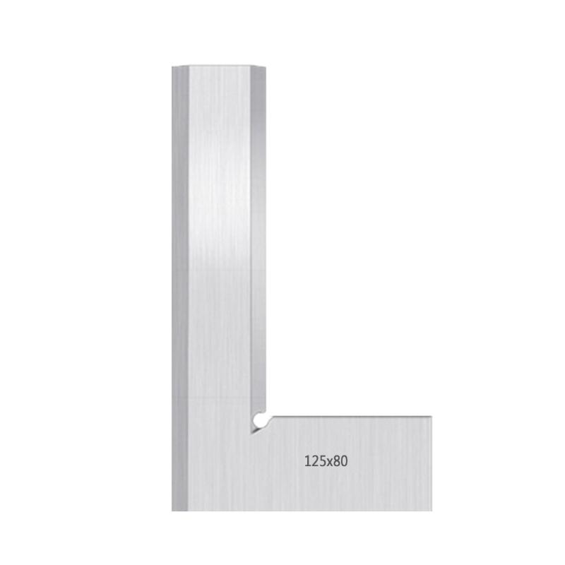 Angle Ruler Engineer Square Stainless Steel Angle Ruler 90 Degree High Accuracy Flat Square Ruler Angle Protractor 125*80mm