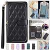 Crossbody Lanyard Zipper Leather Wallet Phone Case for iPhone 17 Air 16E 16 Pro Max 15 14 Plus 13 12 11 X XR XS Wrist Rope Cover