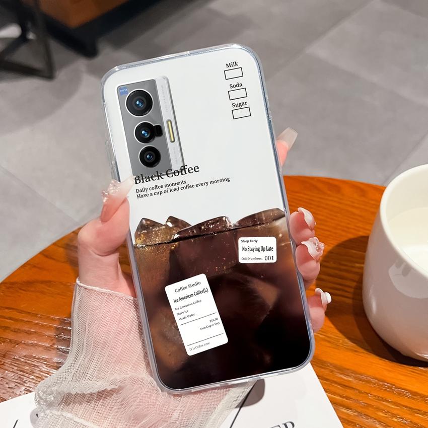 Phone Shell For Vivo X200S X21 X60 X70 X80 Pro Plus X27 Cute Cartoon Bears Patterns Luxury Transparent Soft TPU Lens Protection Covers For Vivo Casing