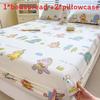 Dog Flower Dinosaur Bear Print Bedspread Set Cartoon Mattress Protective Cover