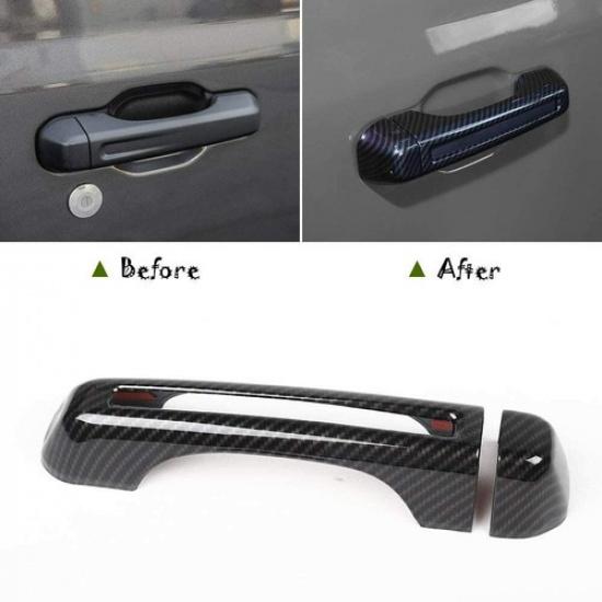 Door & Tailgate Handle Cover Trim Exterior Accessories for Jeep Wrangler JL JLU